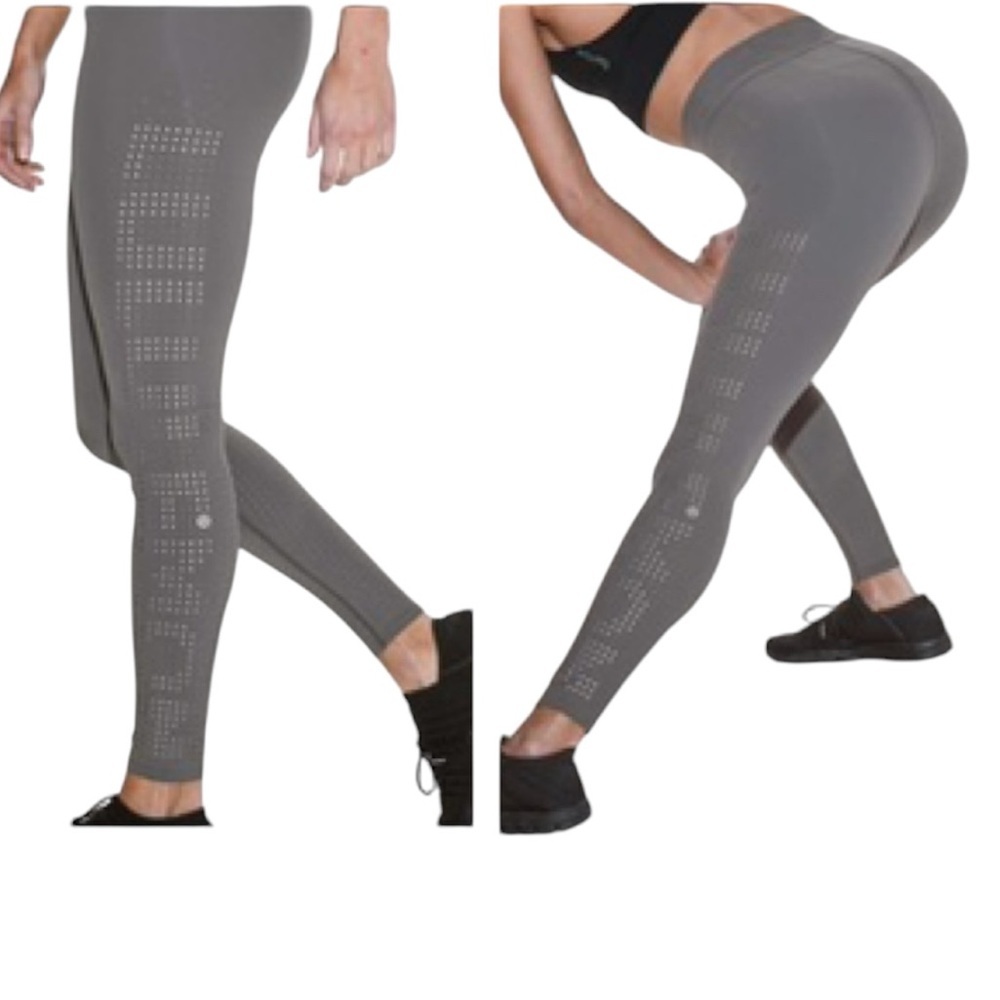 Lululemon X SoulCycle Ride & Reflect High Waist Tight 28" Logo Stretch Mesh 10